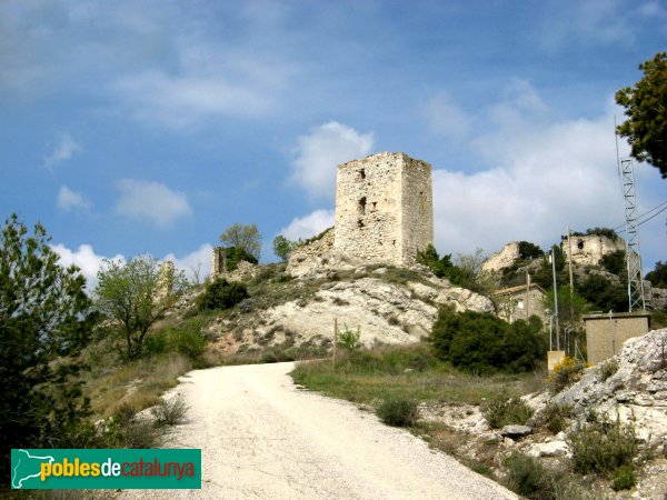 Santa Maria de Miralles - Castell de Miralles, torre exterior