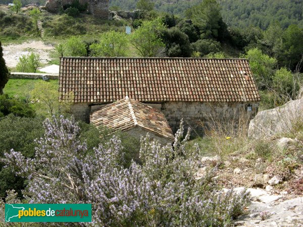 Santa Maria de Miralles - Santa Maria del Castell, façana posterior