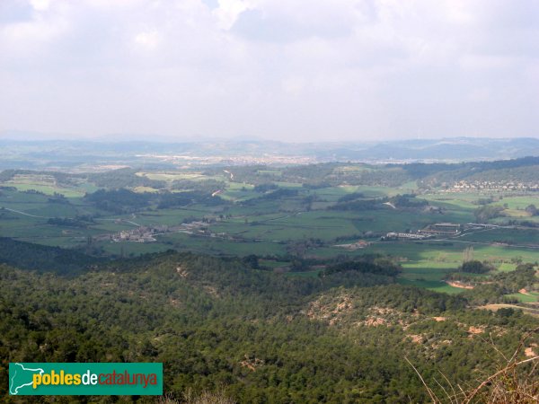 Bellprat - Vista des del castell de Queralt (Foto: Albert Esteves, 2009) Bellprat - Vista des del castell de Queralt