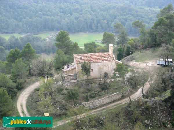 Bellprat - Sant Jaume de Queralt, des del camí del castell