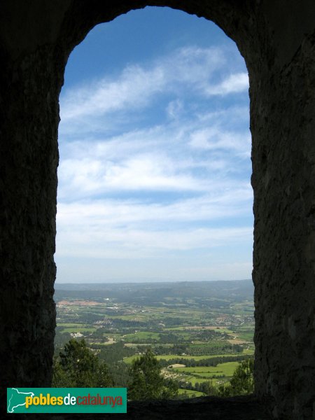 Santa Margarida de Montbui - panoràmica des del castell de Montbui (Foto: Albert Esteves, 2009) Santa Margarida de Montbui - panoràmica des del castell de Montbui
