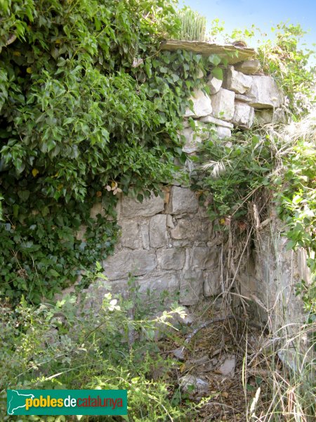 Prats de Rei - Sant Jaume de Puigdemàger, mur lateral