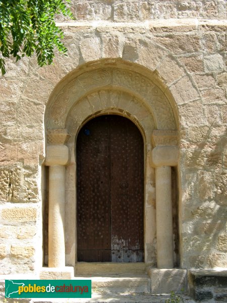 Veciana - Església de Santa Maria, portada