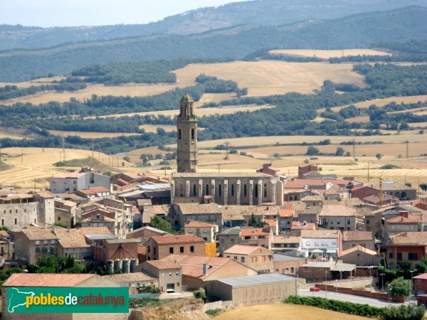 Calaf - Església de Sant Jaume, des de lliny