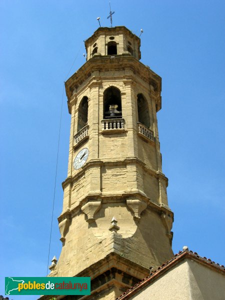 Calaf - Església de Sant Jaume, campanar