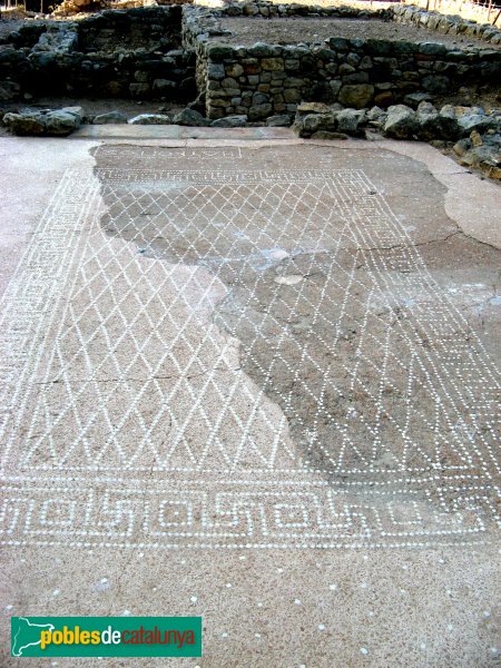 Empúries - Mosaic d'una casa grega