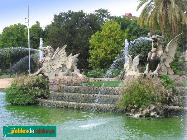 Barcelona - Parc de la Ciutadella. Cascada