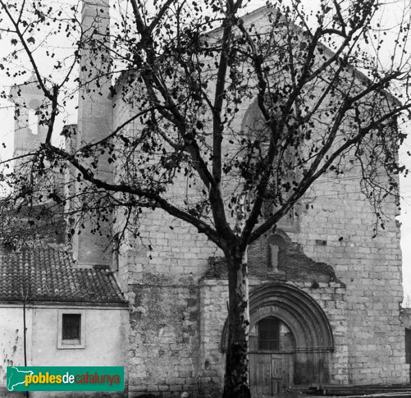 Montblanc - Església de Sant Francesc (Foto: Josep Salvany - Fons Salvany, Biblioteca de Catalunya, 1912) Montblanc - Església de Sant Francesc