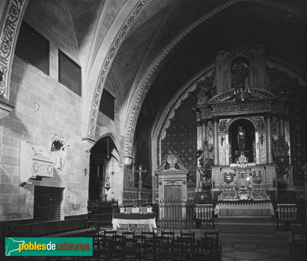 Montblanc - Convent de la M.D. de la Serra (Foto: Josep Salvany - Fons Salvany, Biblioteca de Catalunya, 1923) Montblanc - Convent de la M.D. de la Serra