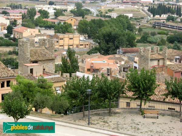 Montblanc - Torres de la muralla, des de l'interior