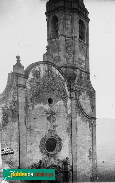 Barberà de la Conca - Església de Santa Maria (Foto: Josep Salvany - Fons Salvany, Biblioteca de Catalunya, 1917) Barberà de la Conca - Església de Santa Maria