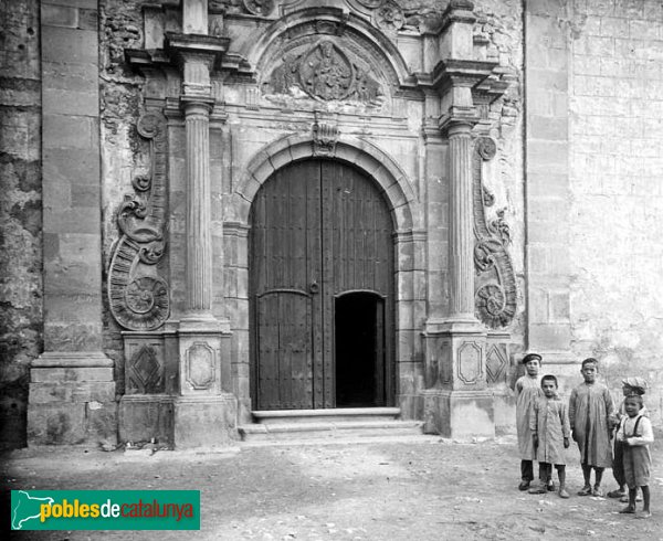 Barberà de la Conca - Església de Santa Maria (Foto: Josep Salvany - Fons Salvany, Biblioteca de Catalunya, 1917) Barberà de la Conca - Església de Santa Maria