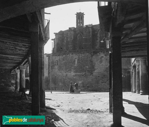 Santa Coloma de Queralt - Plaça de l'Església, 1923