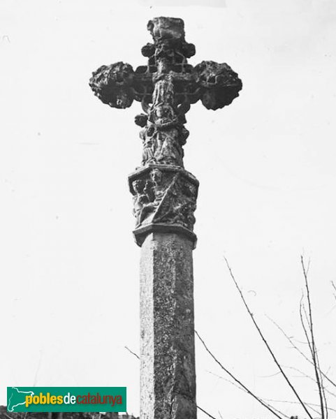 Santa Coloma de Queralt - Creu de la Font , 1914 (Foto: Joan Roig i Font, Fons Salvany-Biblioteca de Catalunya, 1914) Santa Coloma de Queralt - Creu de la Font , 1914