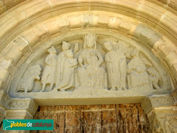 Santa Coloma de Queralt - Santa Maria de Bell-lloc, portada (Foto: Albert Esteves, 2009) Santa Coloma de Queralt - Santa Maria de Bell-lloc, portada