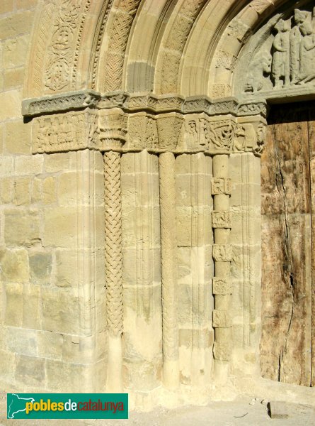 Santa Coloma de Queralt - Santa Maria de Bell-lloc, portada (Foto: Albert Esteves, 2009) Santa Coloma de Queralt - Santa Maria de Bell-lloc, portada