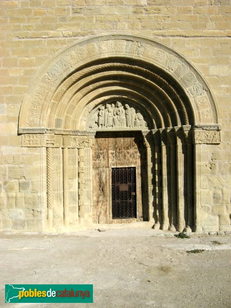 Santa Coloma de Queralt - Santa Maria de Bell-lloc, portalada