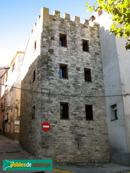 Santa Coloma de Queralt - Torres del portal d'en Roca (Foto: Albert Esteves, 2009) Santa Coloma de Queralt - Torres del portal d'en Roca