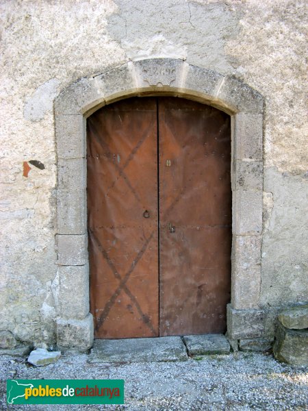Santa Coloma de Queralt - Sant Vicenç d'Aguiló, porta de 1869