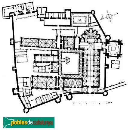 Monestir de Poblet - Planta