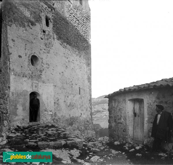 Pontils - Sant Bartomeu de Seguer (Foto: Josep Salvany - Fons Salvany, Biblioteca de Catalunya, 1919) Pontils - Sant Bartomeu de Seguer