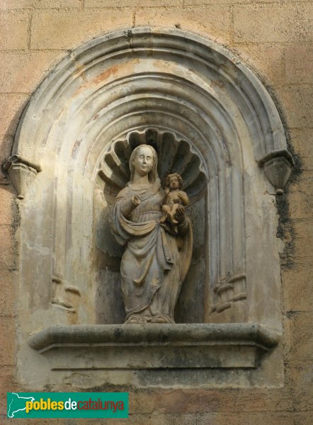 Monestir de Poblet - Portal de l'Abat Lerín, detall