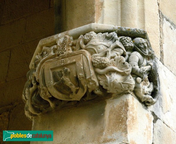 Monestir de Poblet - Porta Daurada, mènsula (Foto: Albert Esteves, 2009) Monestir de Poblet - Porta Daurada, mènsula