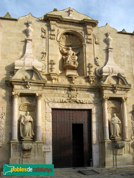 Monestir de Poblet - Façana de l'església (Foto: Albert Esteves, 2009) Monestir de Poblet - Façana de l'església