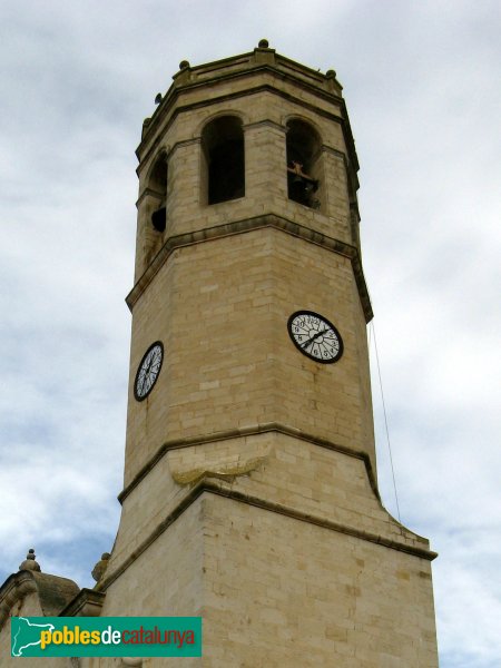 Sarral - Església de Santa Maria, campanar (Foto: Albert Esteves, 2010) Sarral - Església de Santa Maria, campanar