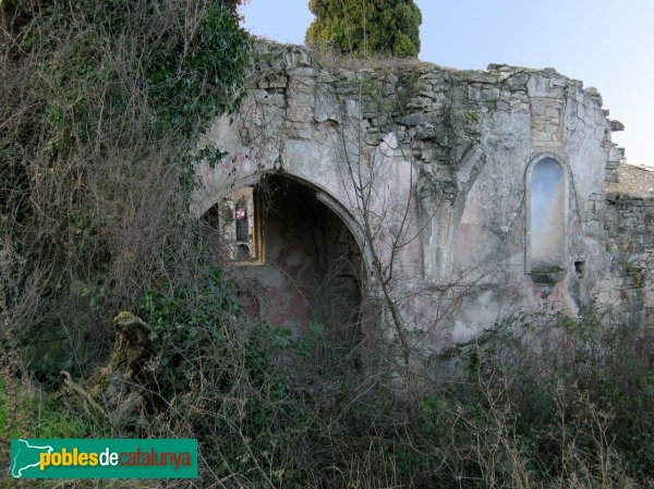 Sarral - Sant Joan Baptista, de Vallverd, restes de la capella antiga