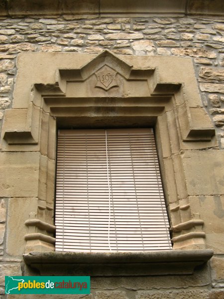 Vallfogona de Riucorb - Cal Sastre, finestra renaixentista
