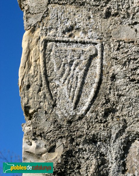 Llorac - Castell, escut dels Alenyà (Foto: Albert Esteves, 2010) Llorac - Castell, escut dels Alenyà