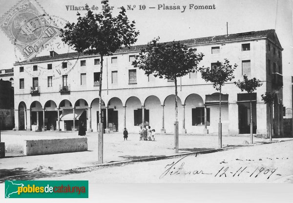 Vilassar de Mar - Antic Casino. Foto antiga