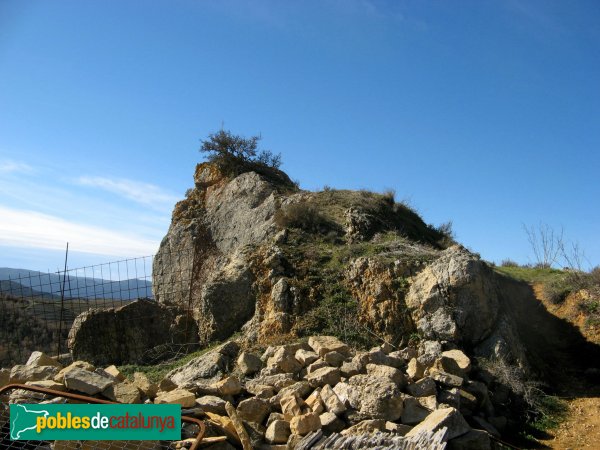 Vilanova de Prades - Indret on hi havia el castell