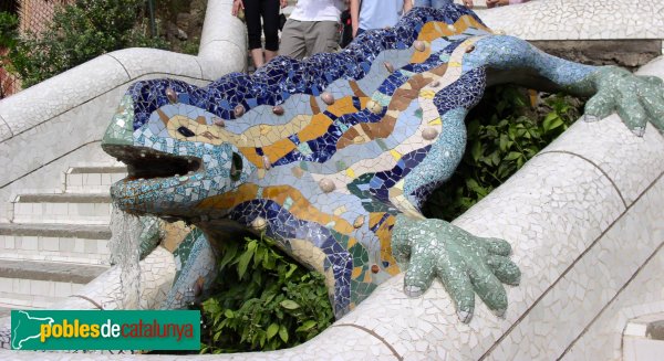Barcelona - Park Güell, drac de l'escalinata Barcelona - Park Güell, drac de l'escalinata