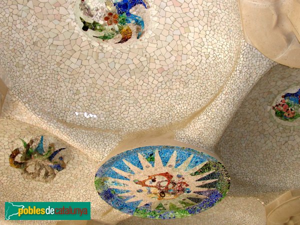 Barcelona - Park Güell. Sala hipòstila