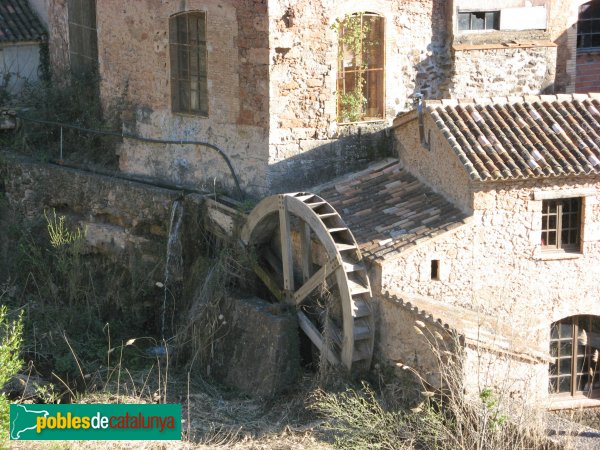 Rellinars - Roda del molí de la Fàbrica (Foto: Albert Esteves, 2010) Rellinars - Roda del molí de la Fàbrica