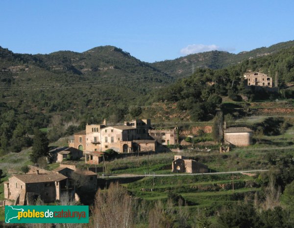 Rellinars - Mas les Ferreres, entre el Gibert de Baix i el de Dalt