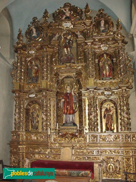 Terrassa - Església de Sant Pere, retaule barroc (Foto: X. Caballé, 2006) Terrassa - Església de Sant Pere, retaule barroc