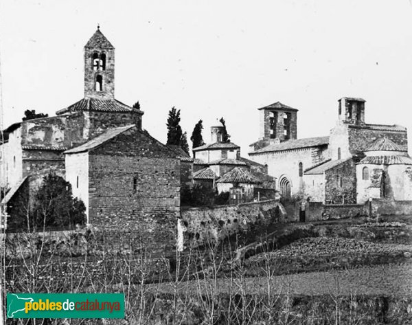 Terrassa - Conjunt de les esglésies de Sant Pere (Foto: Josep Salvany - Fons Salvany, Biblioteca de Catalunya, 1912) Terrassa - Conjunt de les esglésies de Sant Pere
