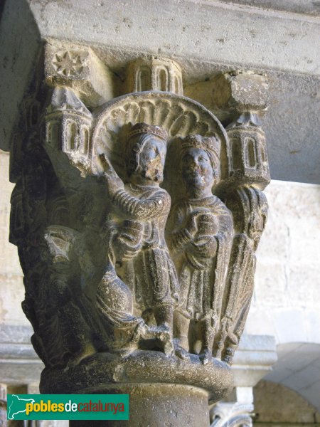 Sant Cugat del Vallès - Monestir, capitell del claustre