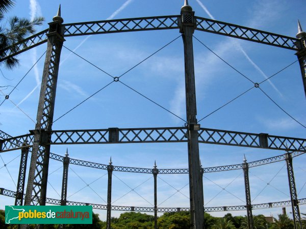 Barcelona - Estructura del gasòmetre