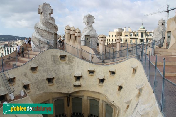 Barcelona - Casa Milà (La Pedrera) (Foto: Carmen-Gloria Moya, 2010) Barcelona - Casa Milà (La Pedrera)