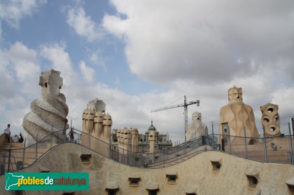 Barcelona - Casa Milà (La Pedrera) (Foto: Carmen-Gloria Moya, 2010) Barcelona - Casa Milà (La Pedrera)
