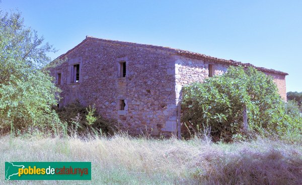 Masia del Forn del Vidre, façana vista des del NW