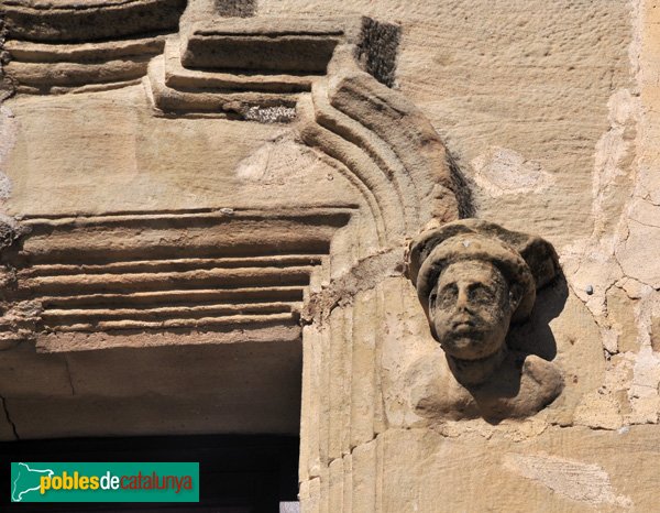 Santa Coloma de Queralt - Castell - Detall d'una de les finestres (Foto: Joan Sánchez Sabé, 2009) Santa Coloma de Queralt - Castell - Detall d'una de les finestres