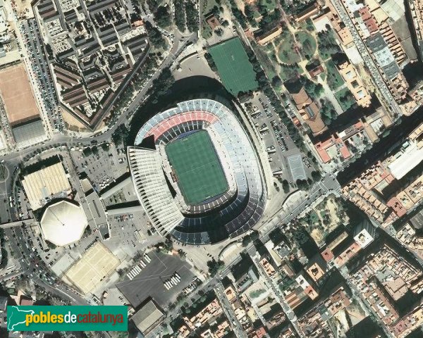 Barcelona - Camp Nou, vista aèria