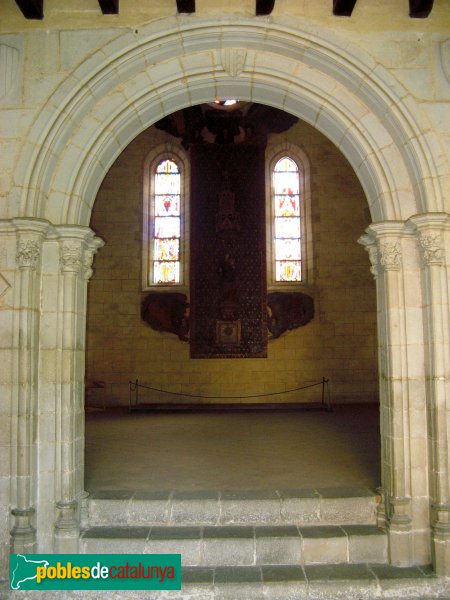 Barcelona - Monestir de Pedralbes, porta de la sala capitular