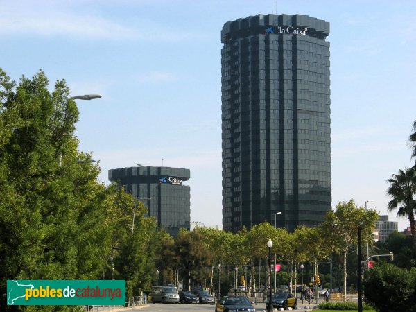 Barcelona - Torres de la Caixa, a la Diagonal