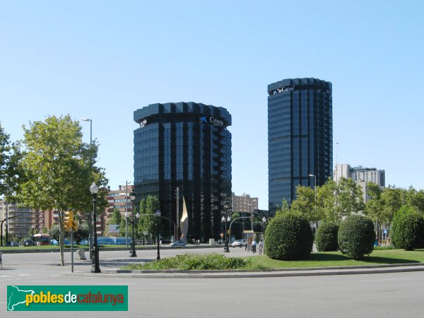 Barcelona - Torres de la Caixa, a la Diagonal